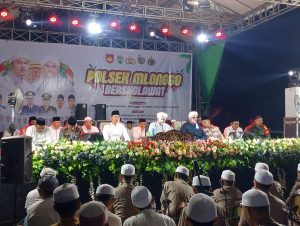 Polsek Mlonggo Bershalawat Bersama Masyarakat, Untuk Jepara Aman dan Kondusif 
