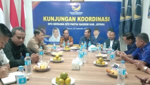KPU Jepara Lakukan Kunjungan Silaturahmi dan Koordinasi ke DPD Partai NasDem