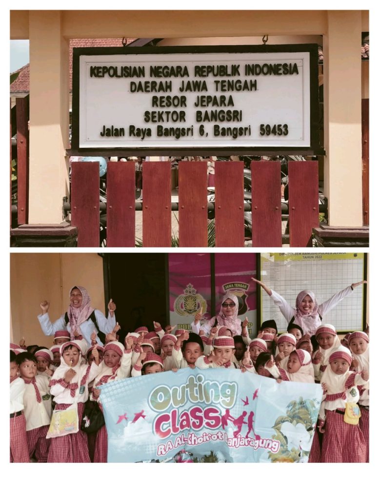 Polsek Bangsri Terima Kunjungan Anak RA Al Khoirot Banjaragung 