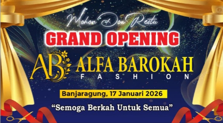 Alfa Barokah Fashion Resmi Dibuka di Banjaragung Jepara, Disambut Antusias Warga