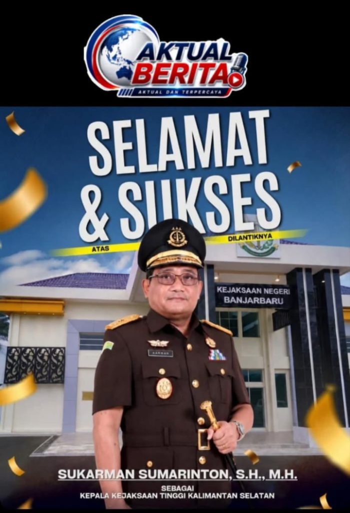 3 Kajati Kalimantan termasuk Sukarman Sumarinton, S.H., M.H. di Lantik Jaksa Agung Burhanuddin